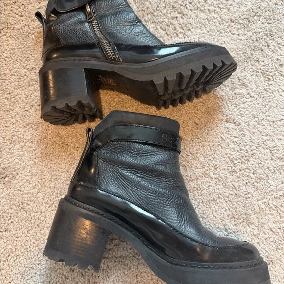 See by Chloé ankle pebble biker boot - Picture 4 of 7